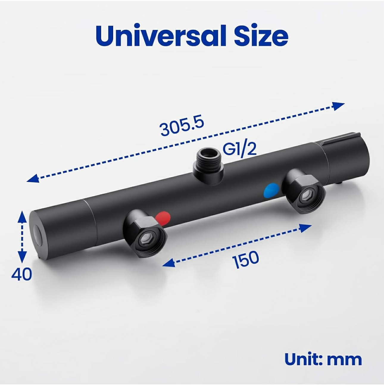 Thermostatic Shower Mixer Tap Temperature Control Valve Bathroom Shower Faucet