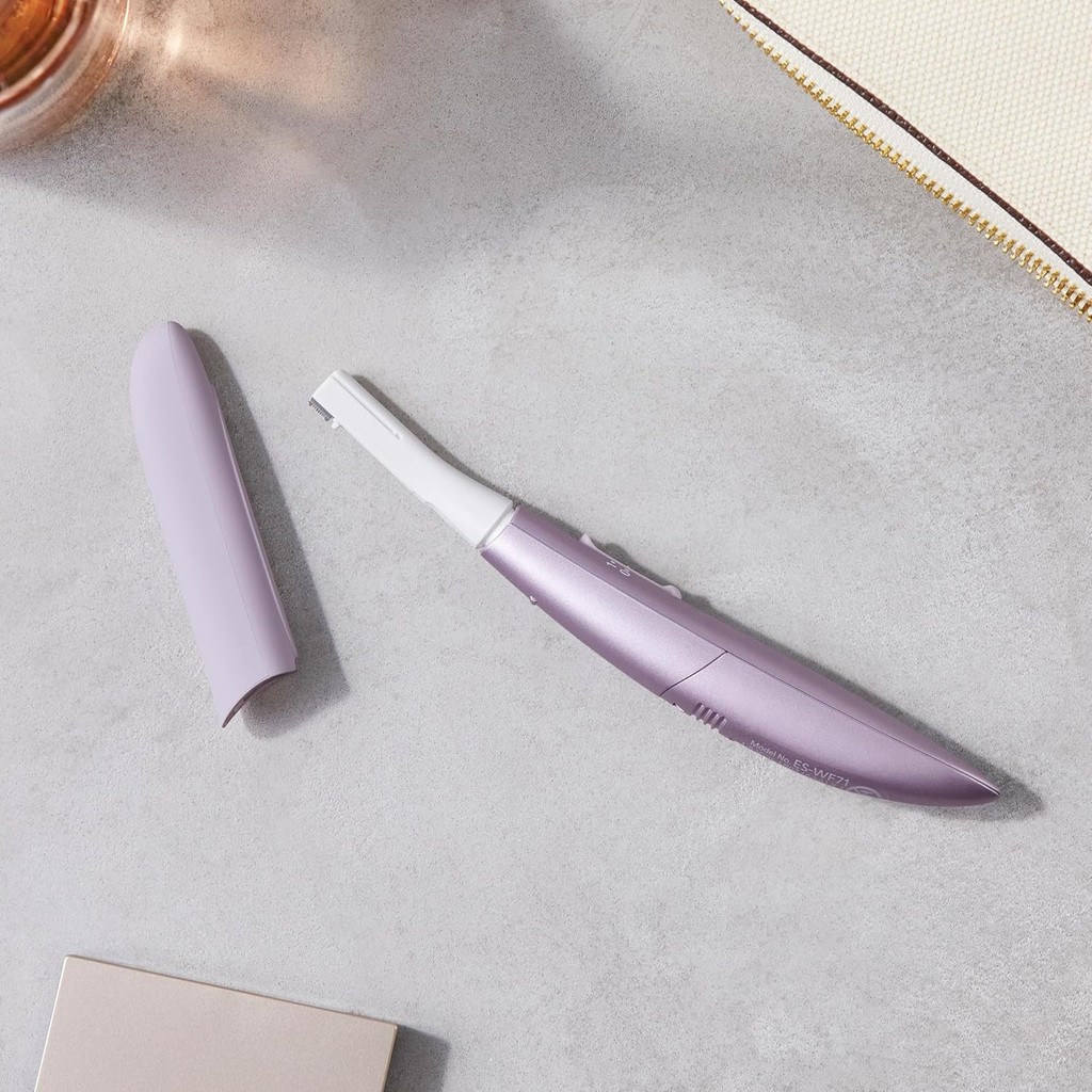 PANASONIC ES-WF71-V503 Women's Eyebrow & Facial Hair Trimmer, Hypoallergenic