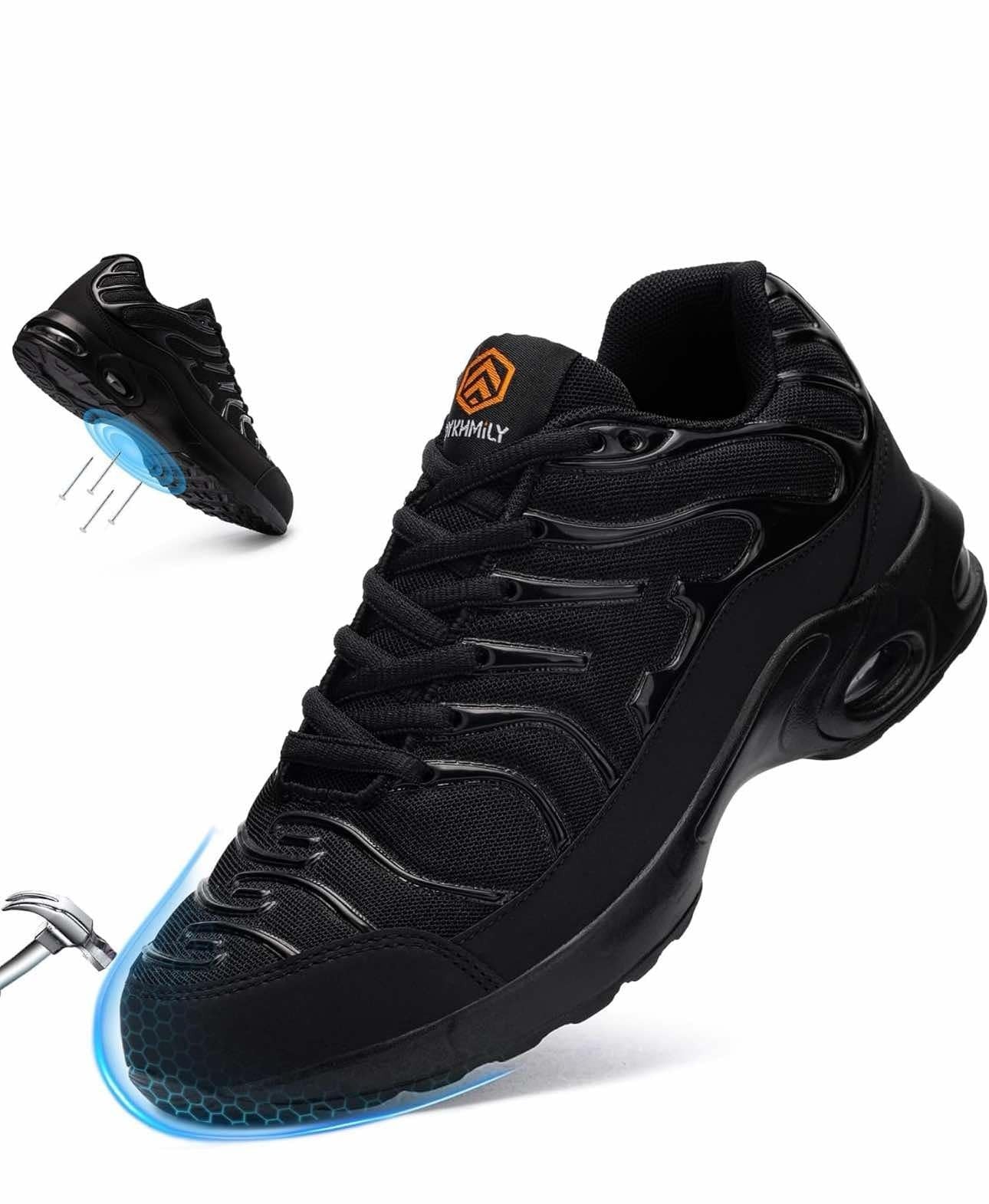 Steel Toe Safety Trainers Size 7 UK Men & Women Puncture-Proof Lightweight Work