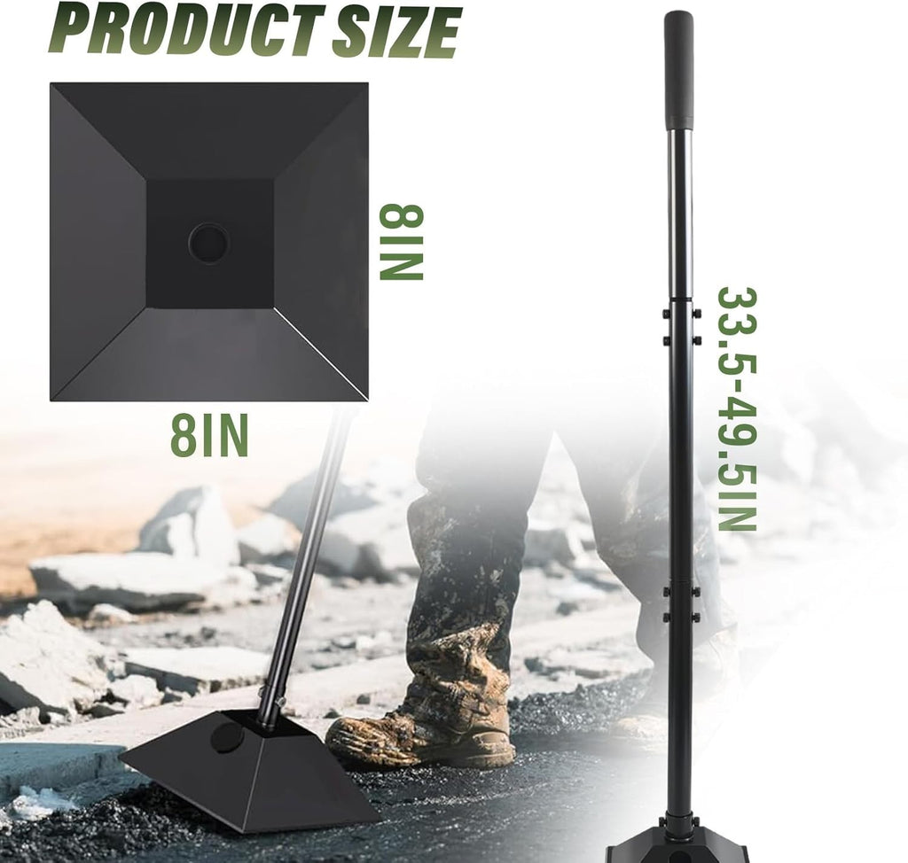 TIHOOK Steel Tamper, Contractor's Tamper with 85cm Height