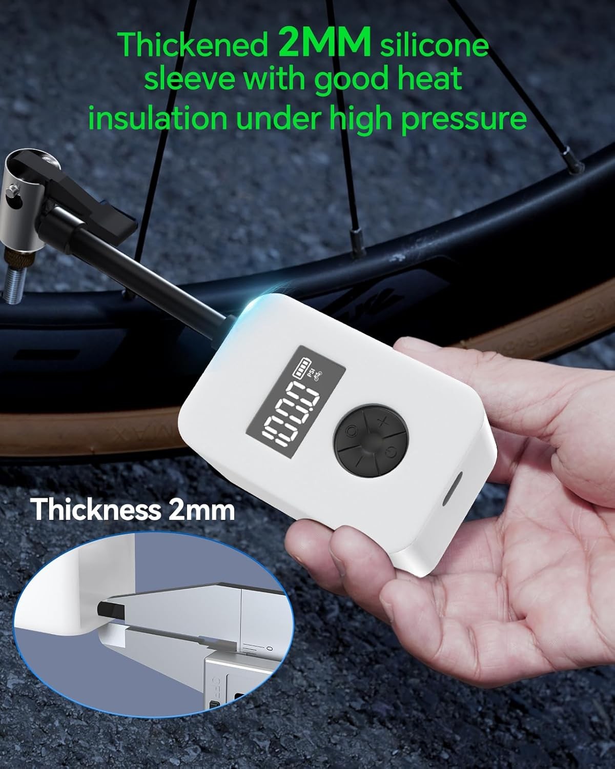 Yantu Bike Pump Turbocore Motor Tech - Metal-Cylinder Electric Bicycle Pump