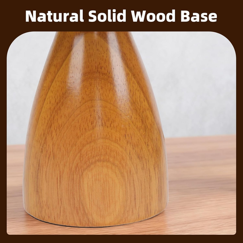 12.5-Inch Bedside Table Lamp with White Linen Shade and Gold Stripes