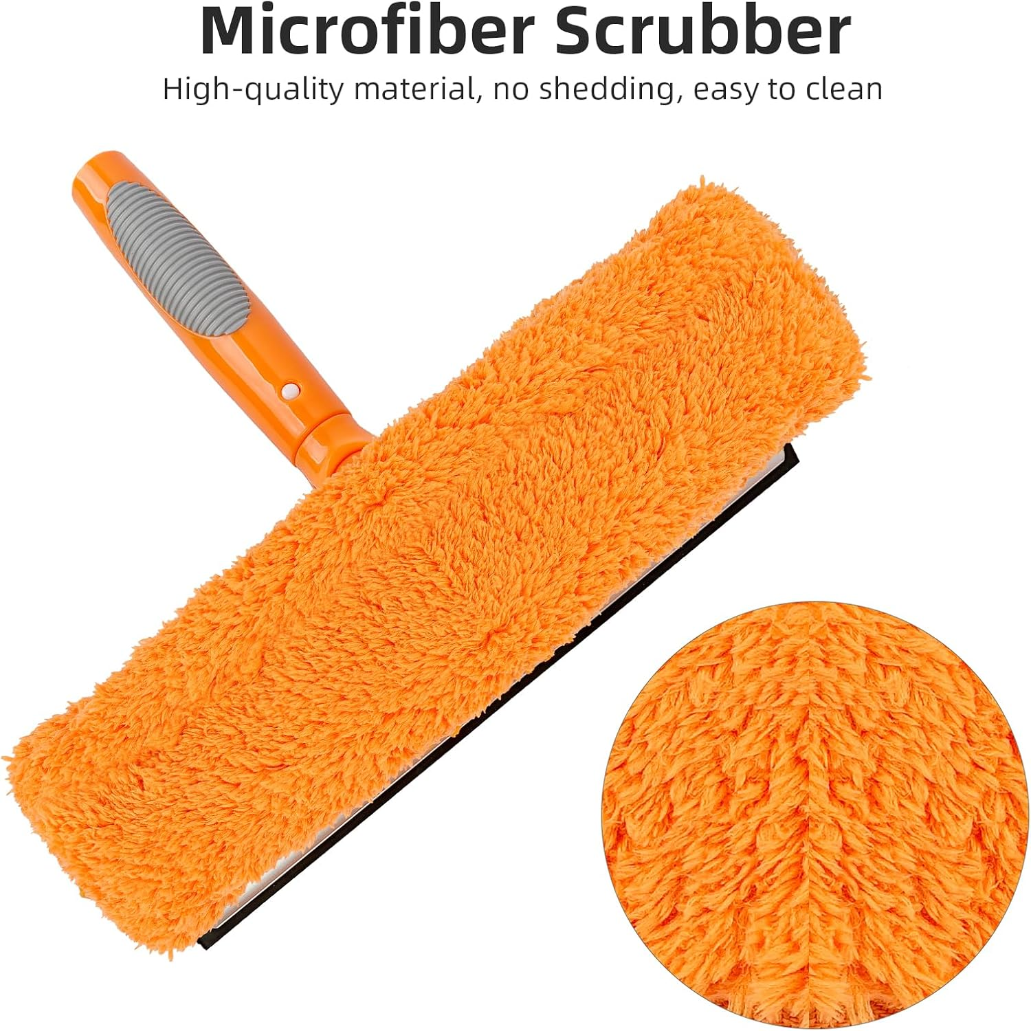 3.2M Extendable Window Cleaning Kit with Squeegee and Microfiber Cloth
