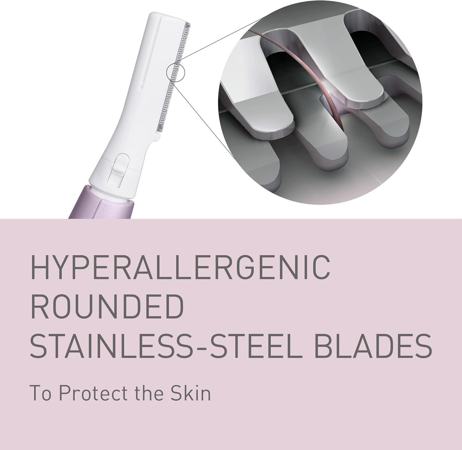 PANASONIC ES-WF71-V503 Women's Eyebrow & Facial Hair Trimmer, Hypoallergenic