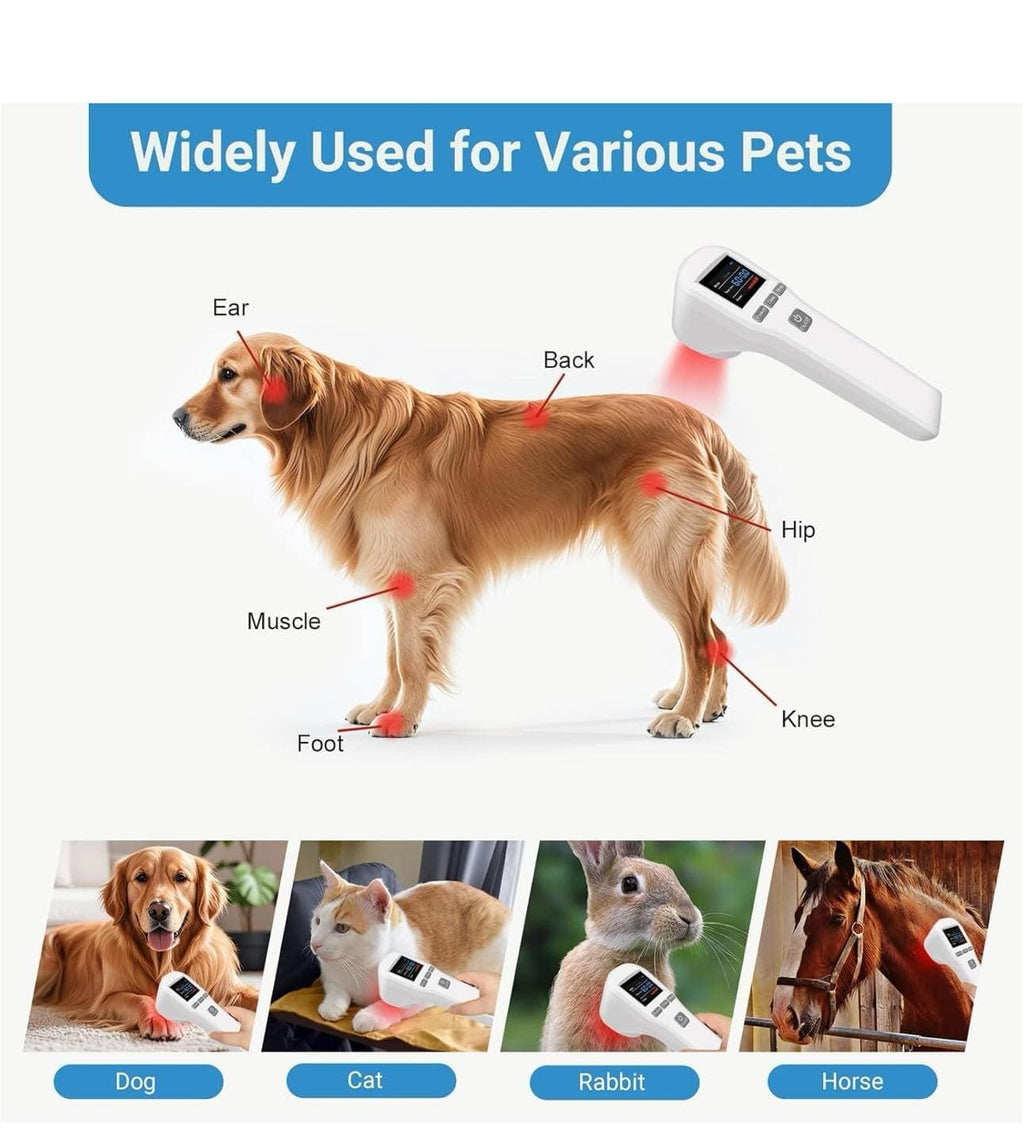 Portable Red Light Therapy Device for Pets  Infrared Pain Relief