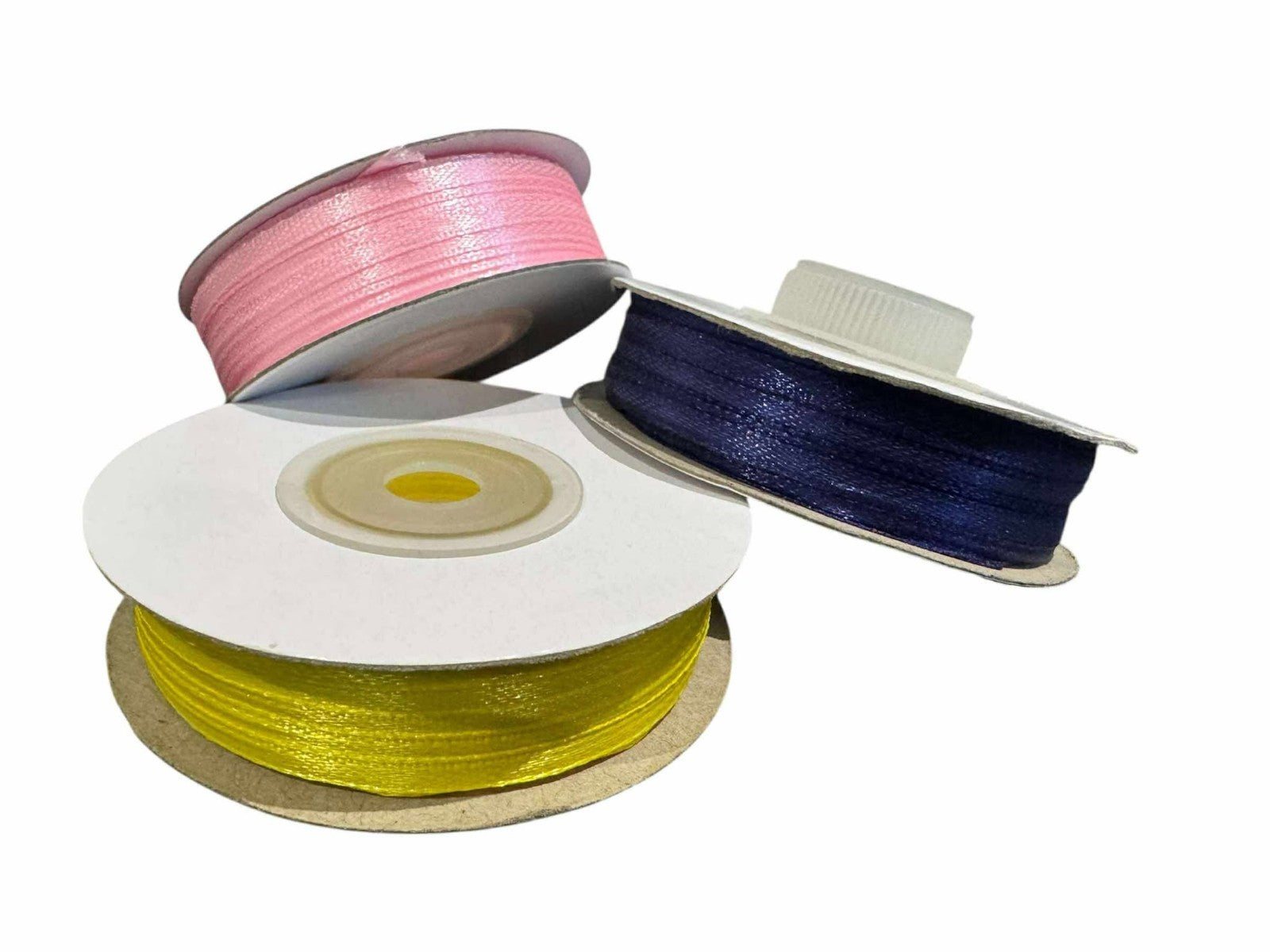 3mm Double-Sided Satin Ribbon 50m Roll – Multiple Colors Craft & Gift Ribbon