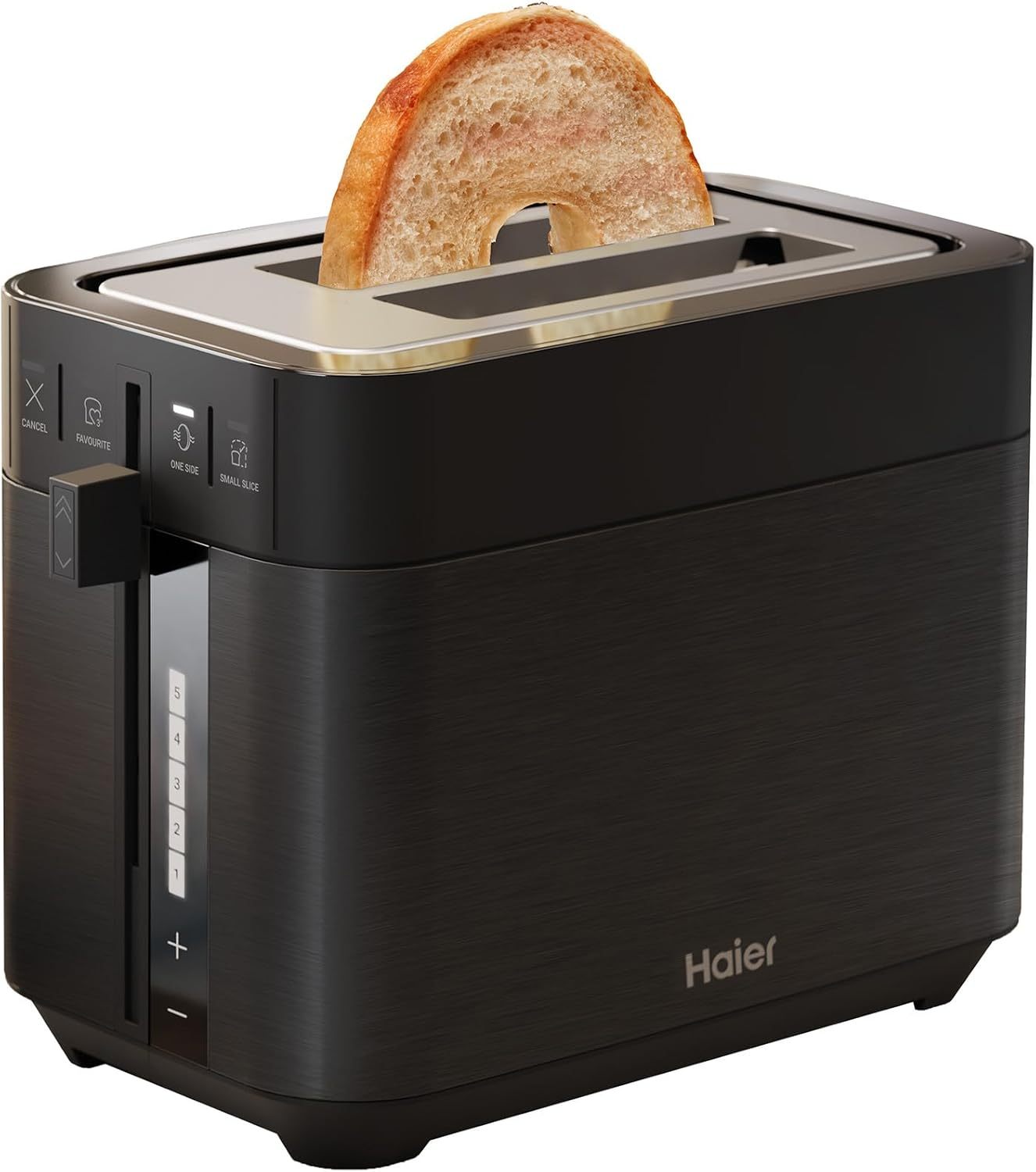 Haier I-Master Series 5 Stainless Steel 2-Slice Toaster with Extra Large Slots