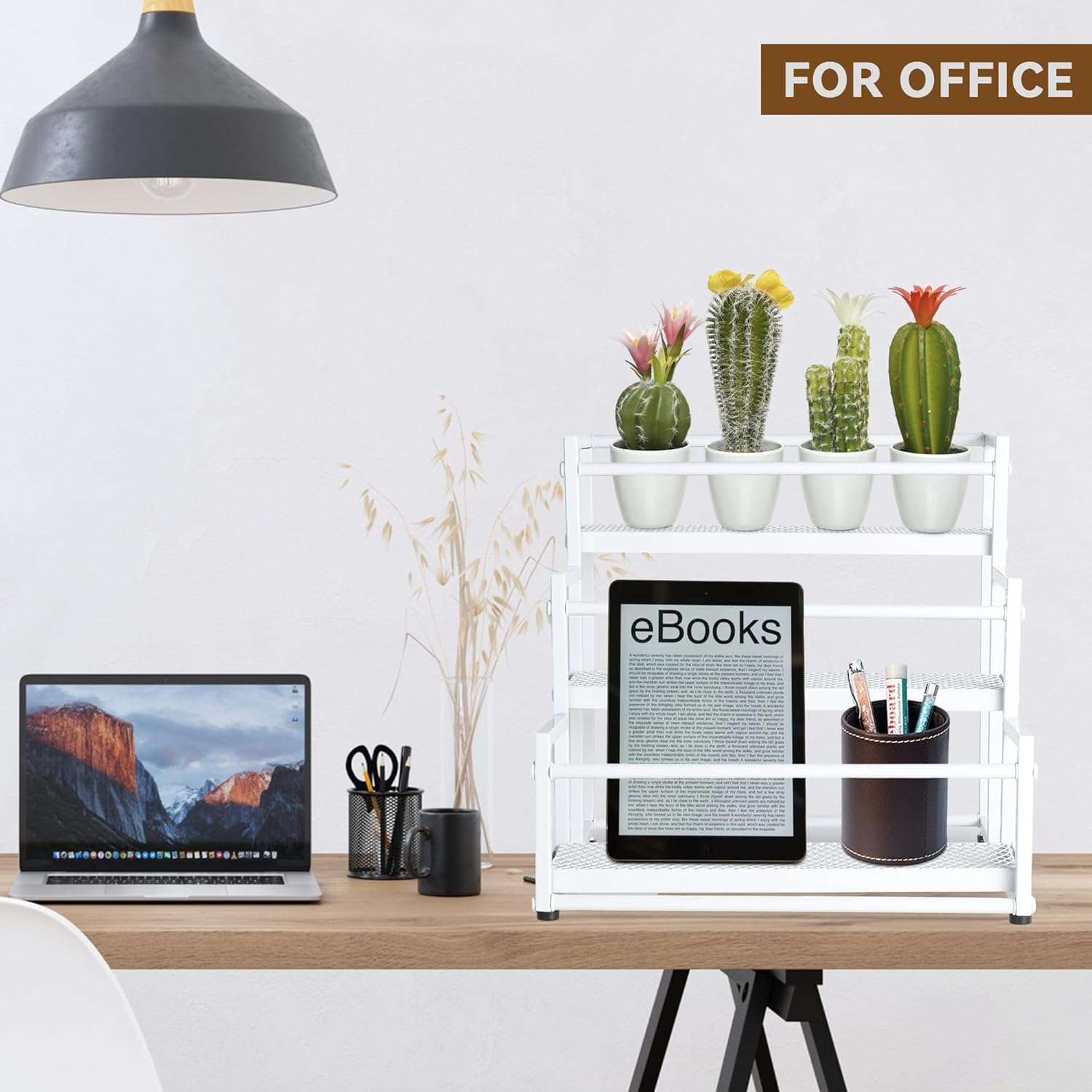 3-Tier Modern Black Wine Rack for Bottles, Spices, and Syrups