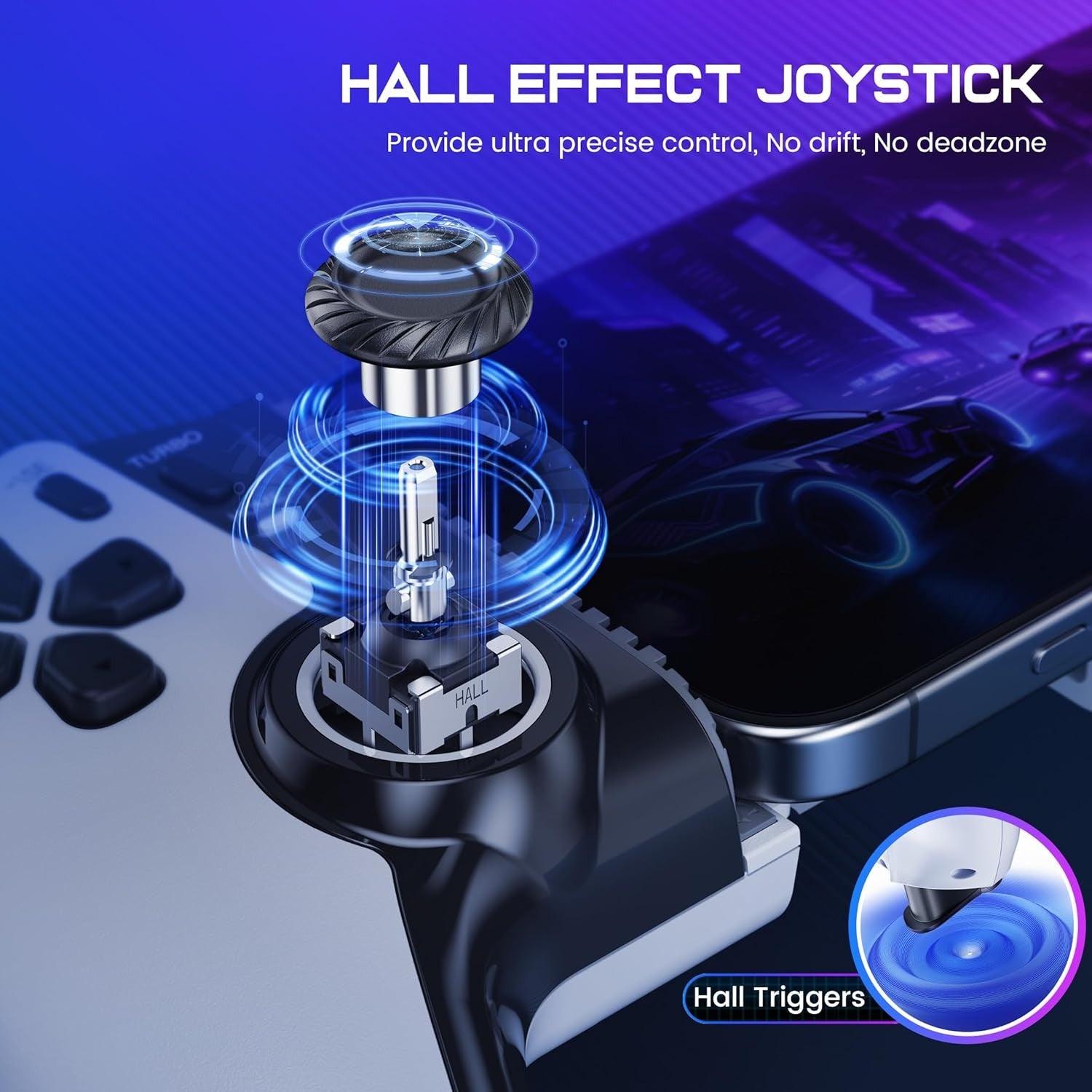 Wireless Bluetooth Gaming Controller for iPhone, Android, Switch, and PC