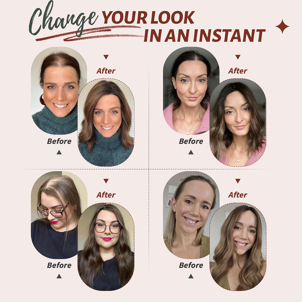 Hand-Tied Swiss Lace Hair Topper for Women - 10 Inch Natural Black