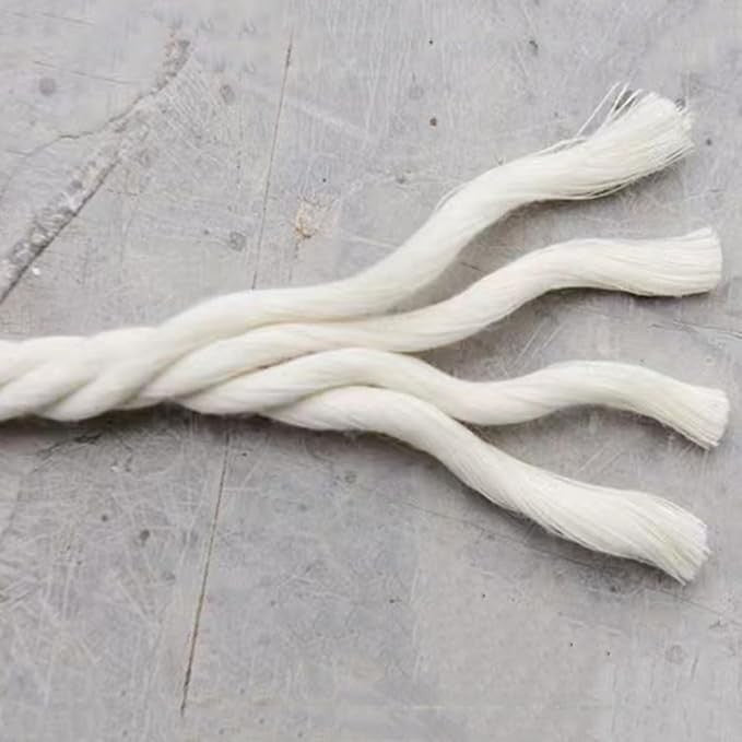 Arightmu 10mm x 10m Natural Cotton Rope Macrame Cord DIY Craft Knitting Beige