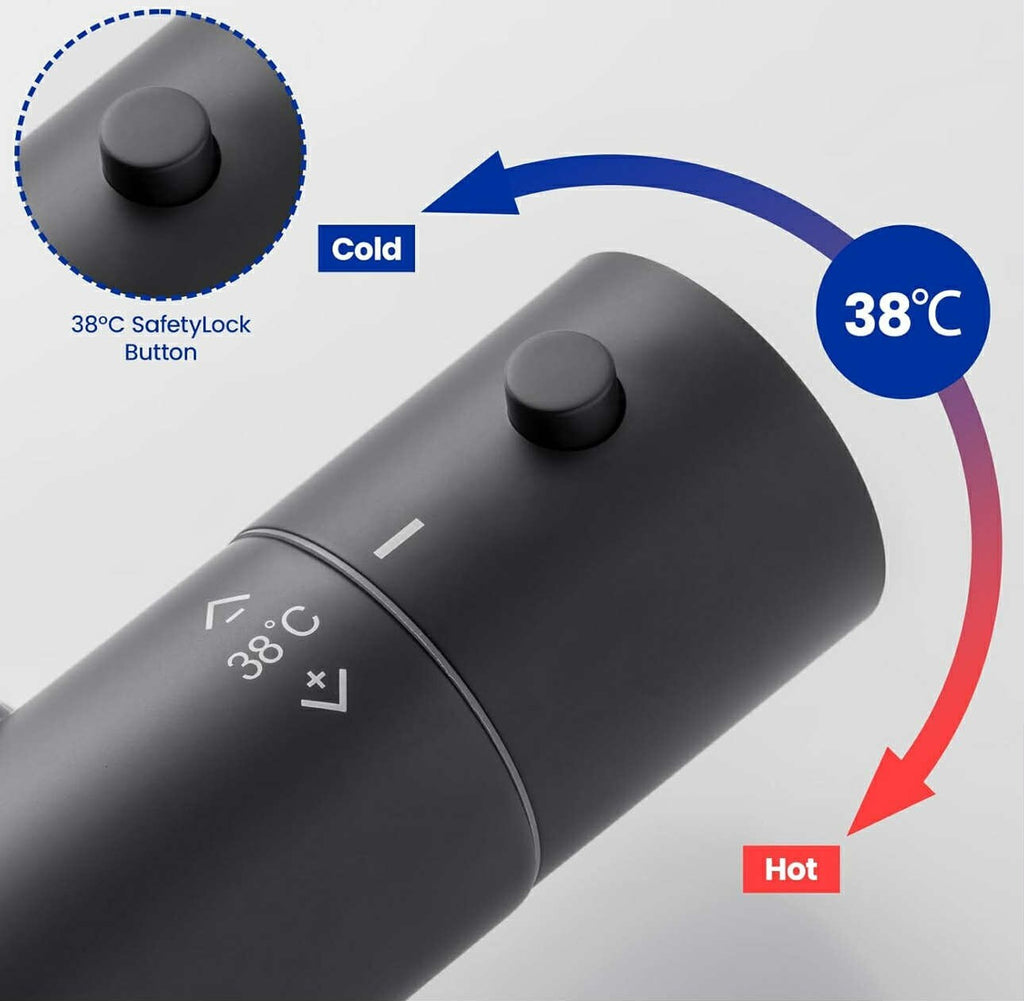 Thermostatic Shower Mixer Tap Temperature Control Valve Bathroom Shower Faucet