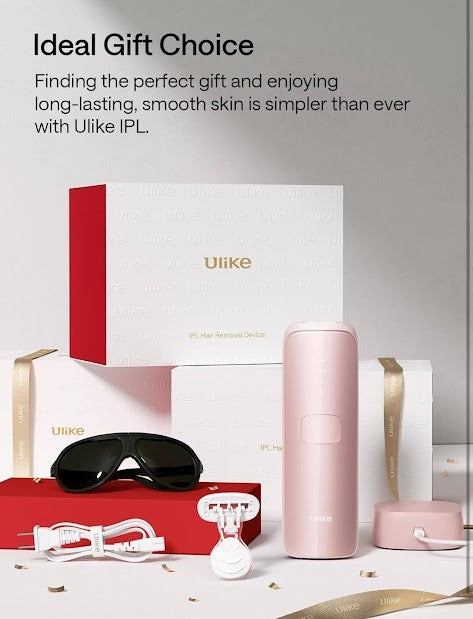 ULIKE IPL Hair Removal Device with Sapphire Ice Cooling Flat-Head Design