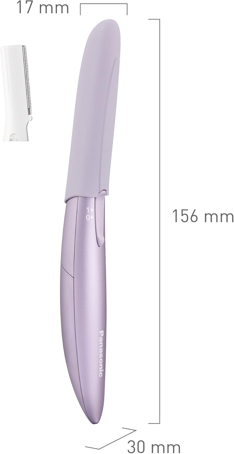 PANASONIC ES-WF71-V503 Women's Eyebrow & Facial Hair Trimmer, Hypoallergenic