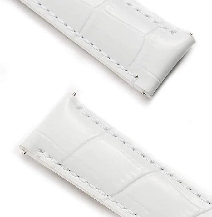 Genuine Alligator Leather Watch Band Quick Release Strap Men Women