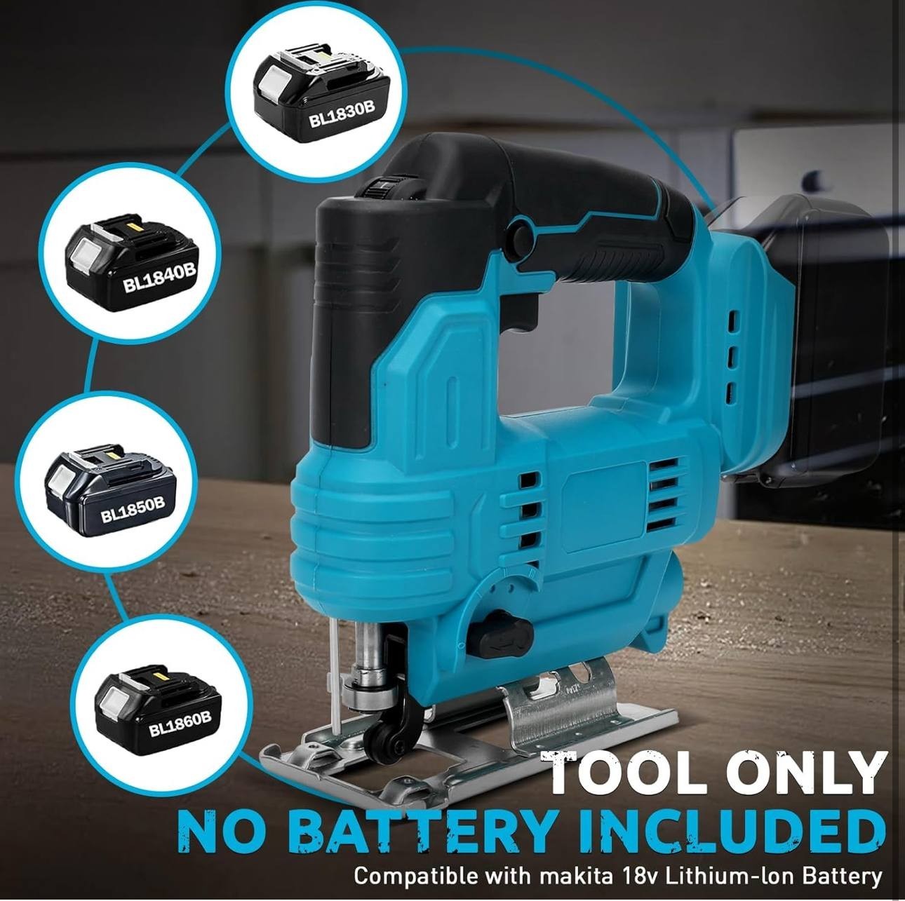Jig Saw Compatible with Makita 18V Battery 2800 SPM Electric