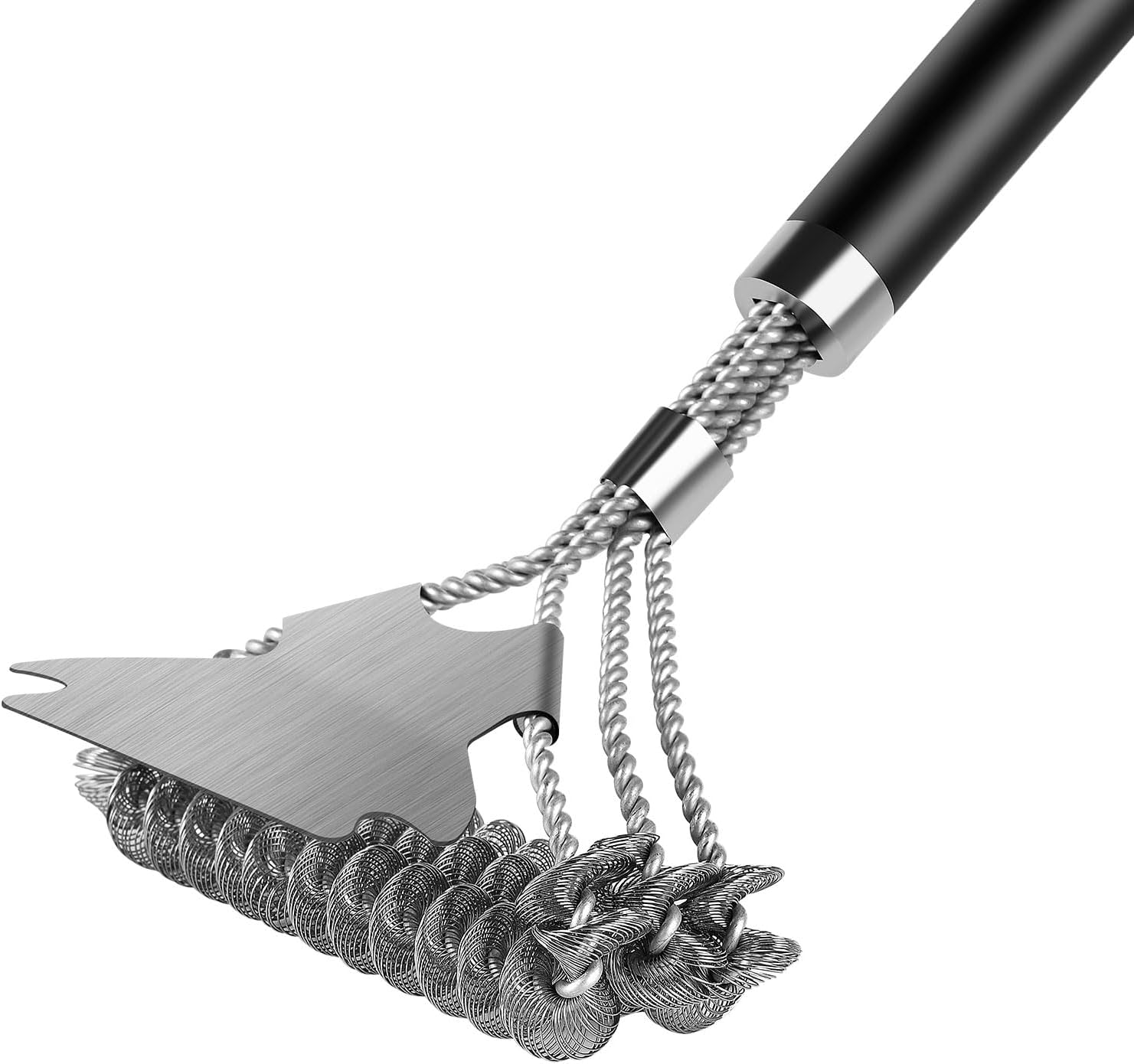 Heavy Duty BBQ Grill Cleaning Brush with Detachable Handle