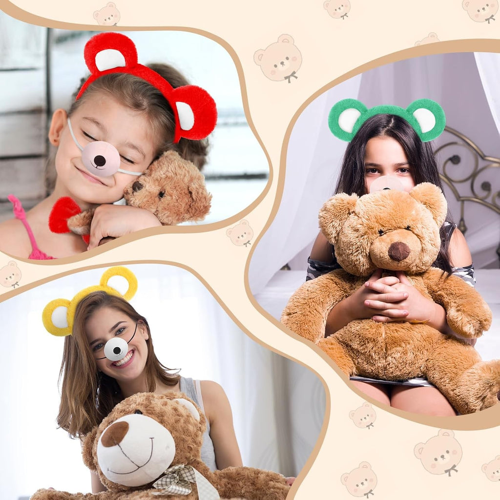 12-Piece Halloween Bear Cosplay Set with Headband, Bowtie, and Tail Accessories