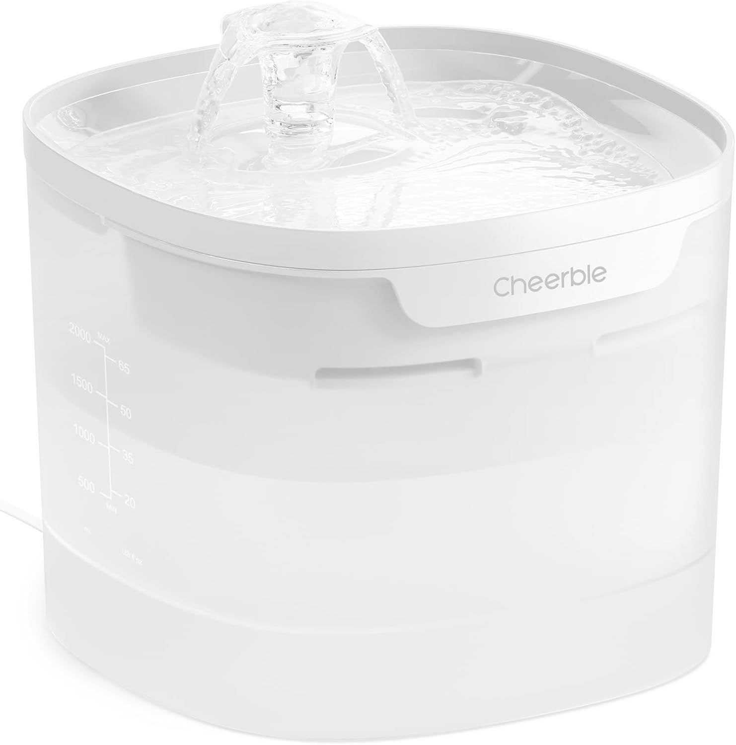 Cheerble Elfin E1 Lite Cat Water Fountain | Pumpless, Quiet, Filtered, BPA-Free