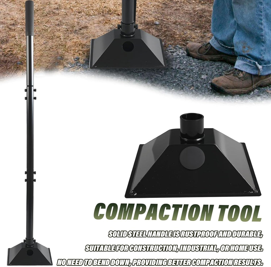 TIHOOK Steel Tamper, Contractor's Tamper with 85cm Height