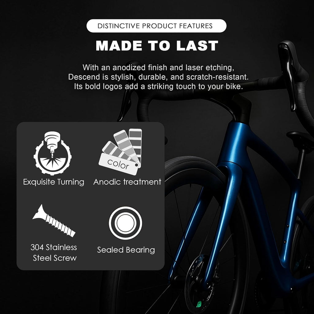 WFS NV.58 1-1/8" Threadless Bike Headset CNC Alloy Sealed Bearings 34mm Head Tub