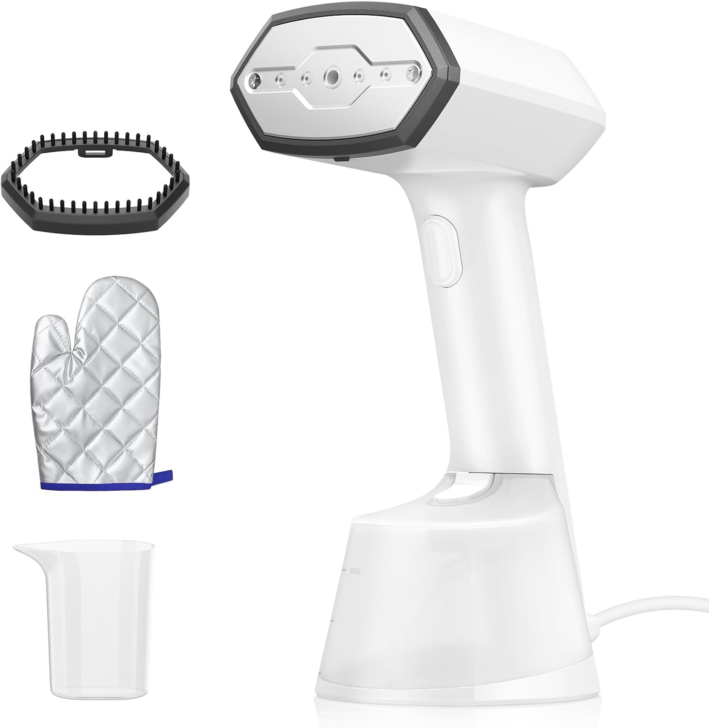 Handheld 1500W Clothes Steamer, Fast Heating, Portable for Home & Travel