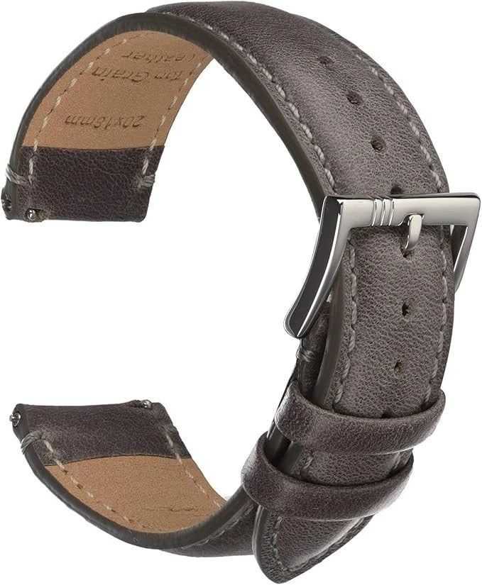 Genuine Leather Watch Strap Quick Release Band Men Wome