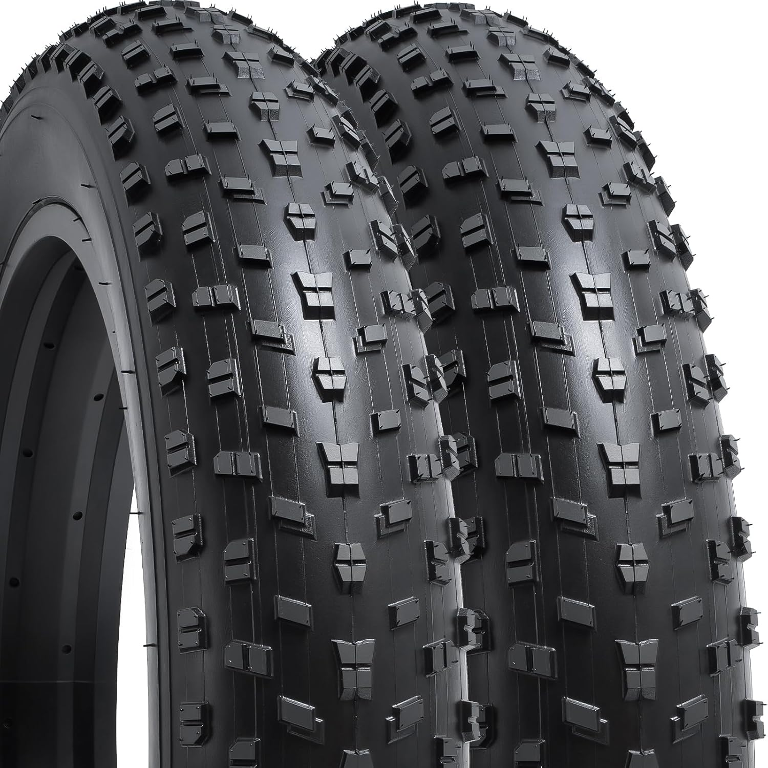 20" Fat Bike Tires 20X4.0/100-406 for Mountain Bicycles - 2 Pack