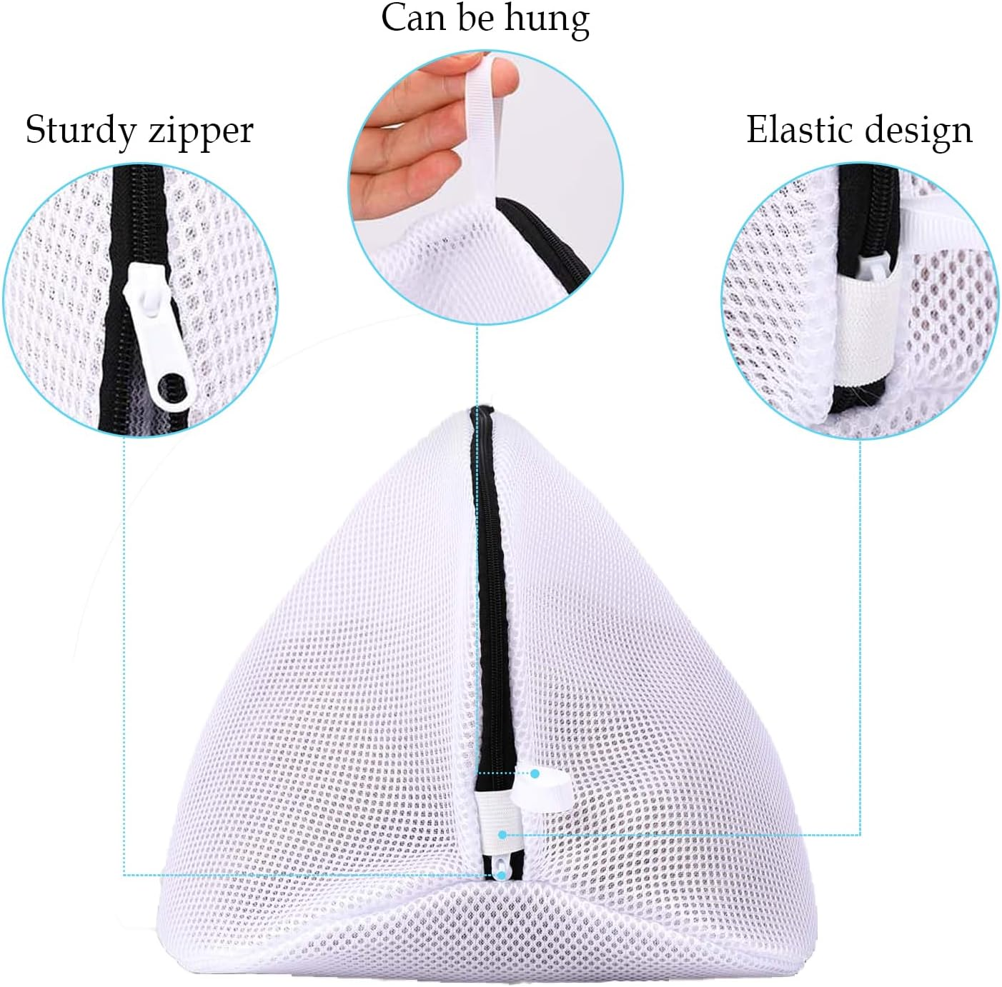 Premium Shoe Washing Machine Bags - 2 Pack with Durable Zippers