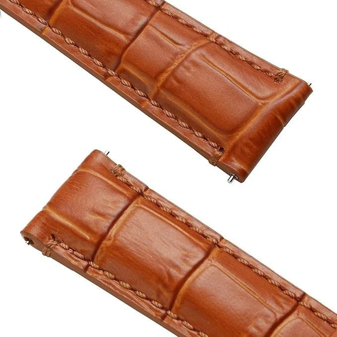 Genuine Alligator Leather Watch Band Quick Release Strap Men Women