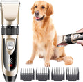 Dog Grooming Clippers Low Noise Cordless Rechargeable Pet Trimmer Waterproof