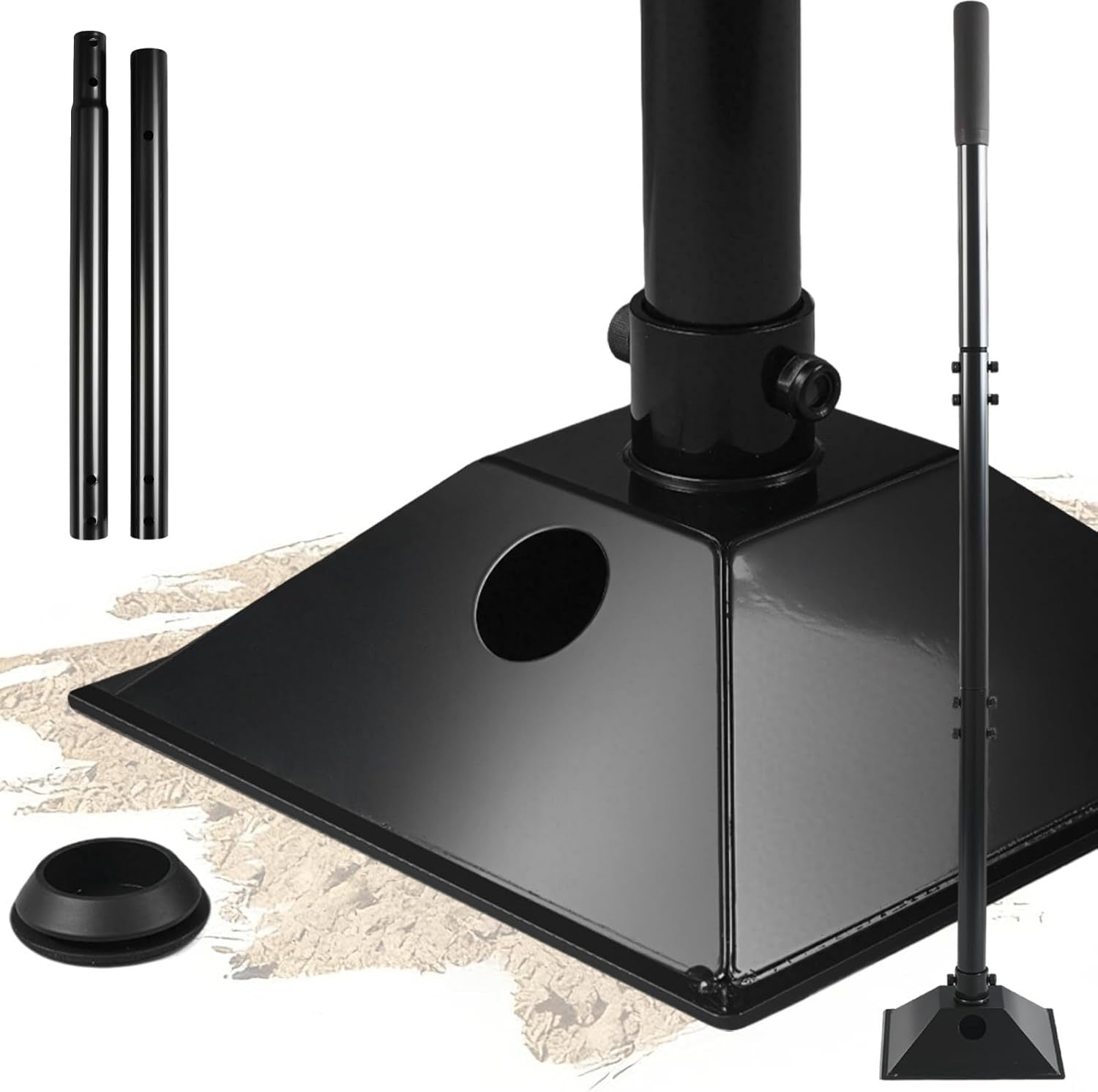 TIHOOK Steel Tamper, Contractor's Tamper with 85cm Height