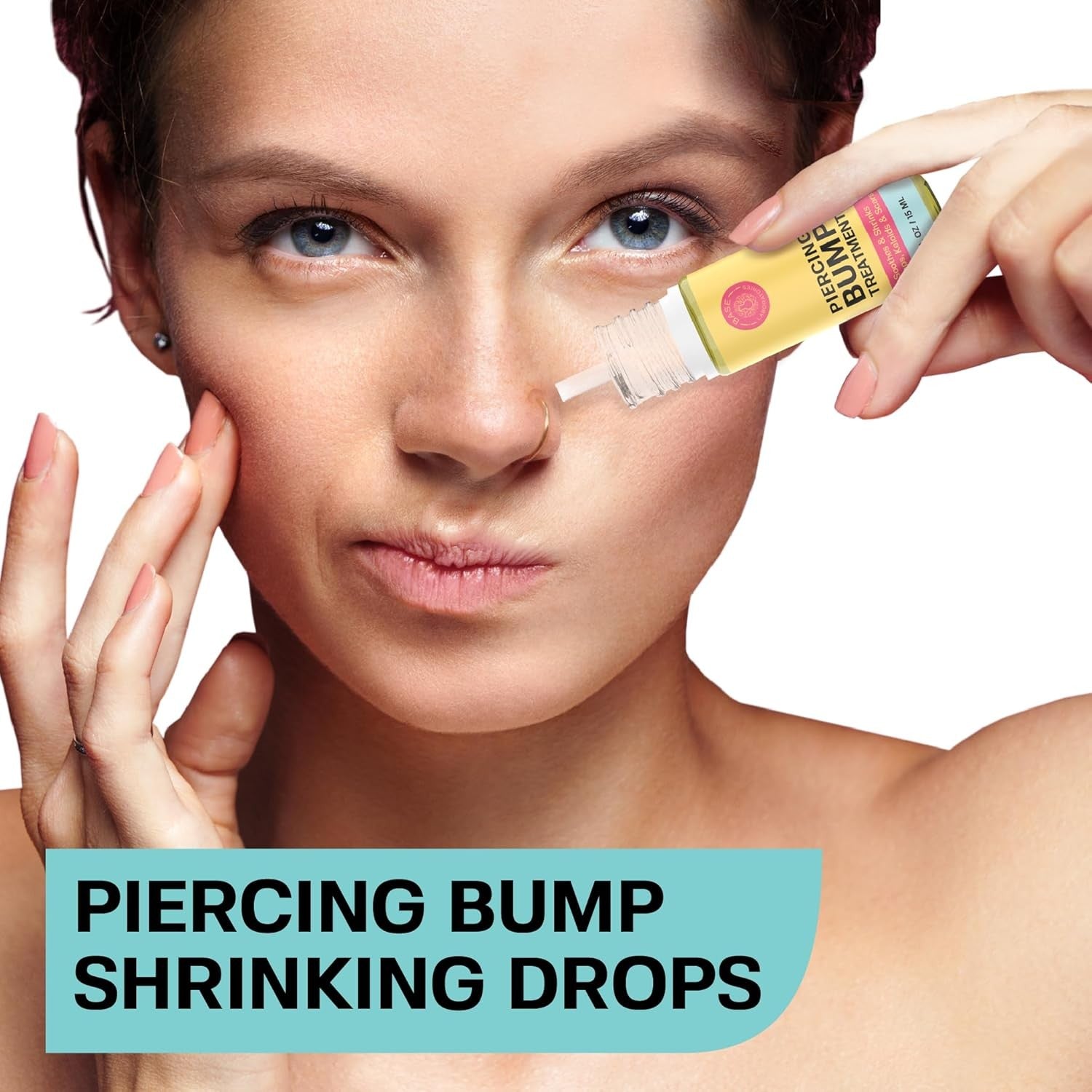 Base Labs Piercing Aftercare Kit - Bump Solution & Saline Gel, 3-Pack
