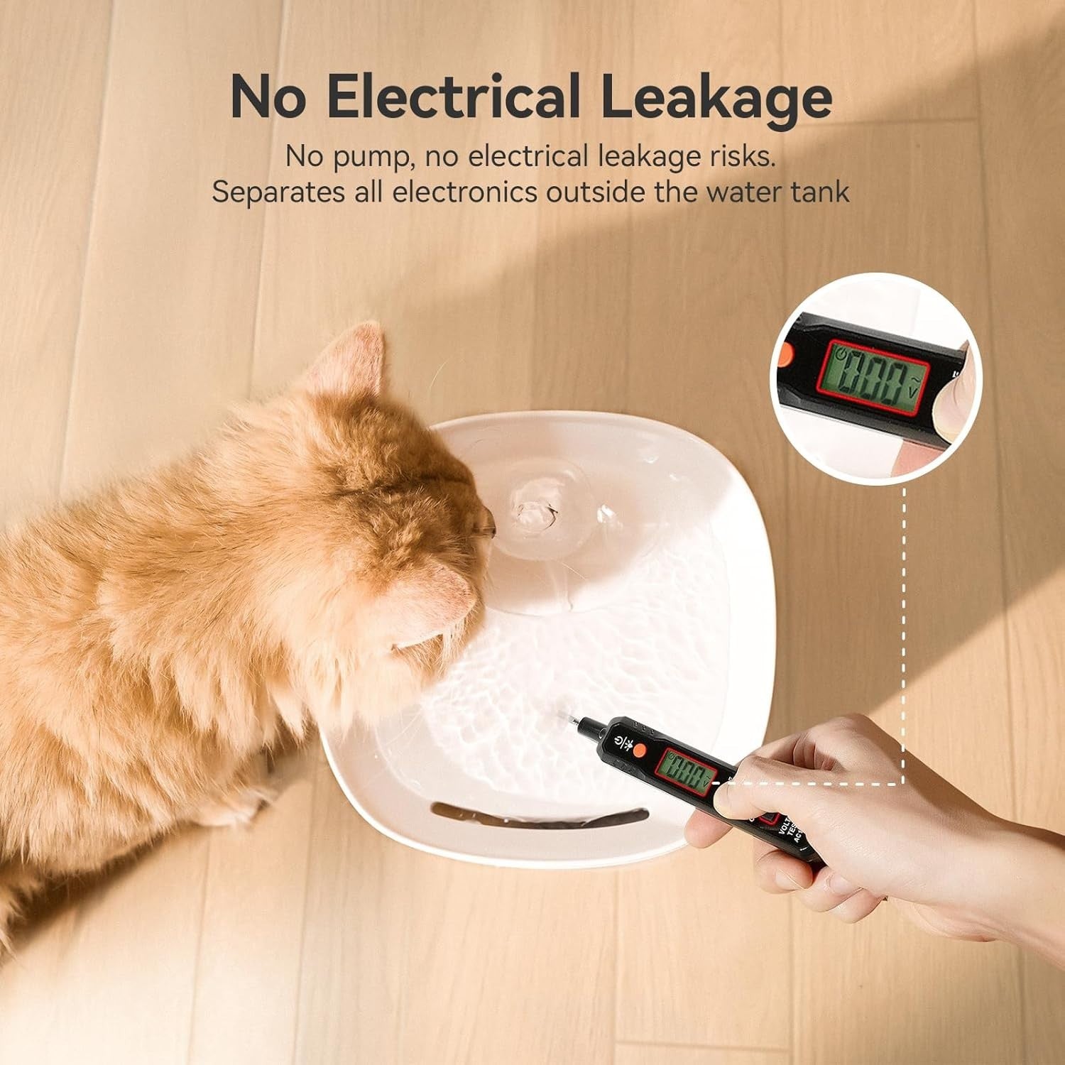 Cheerble Elfin E1 Lite Cat Water Fountain | Pumpless, Quiet, Filtered, BPA-Free