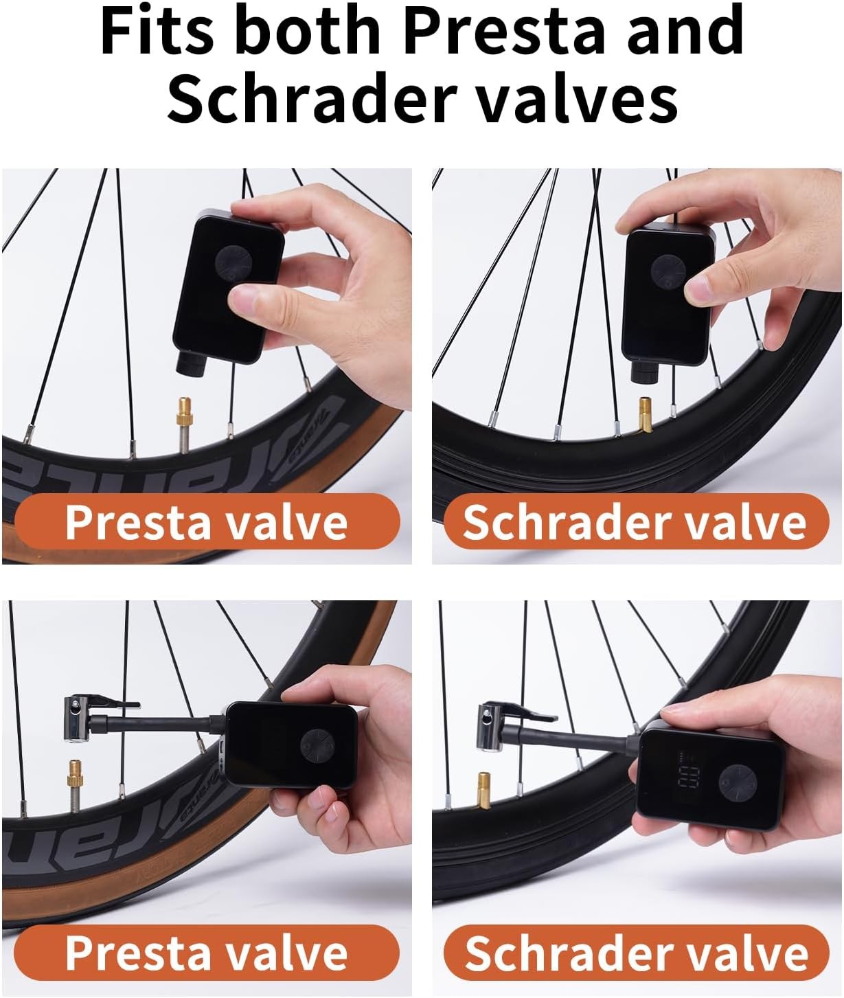 Yantu Bike Pump Turbocore Motor Tech - Metal-Cylinder Electric Bicycle Pump