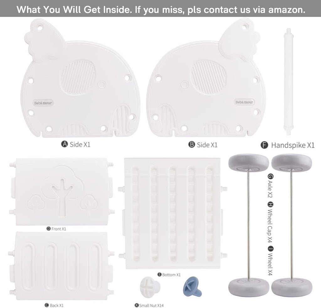 2-in-1 Baby Shopping Cart and Stroller Walker Toy with Storage, White