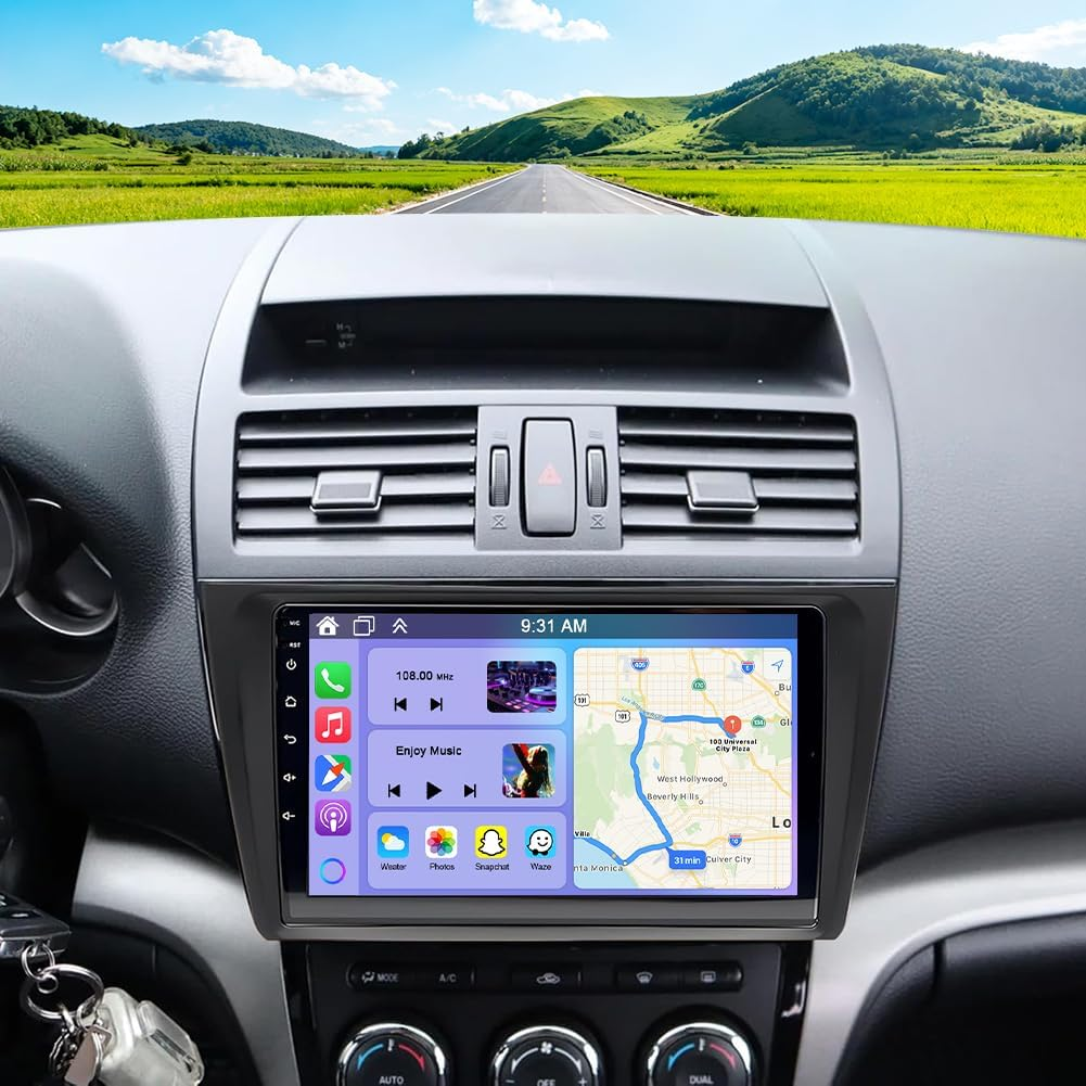 Mazda 6 2007-2012 Android 14 Car Stereo 9" IPS Touch Screen with Wireless Carpla