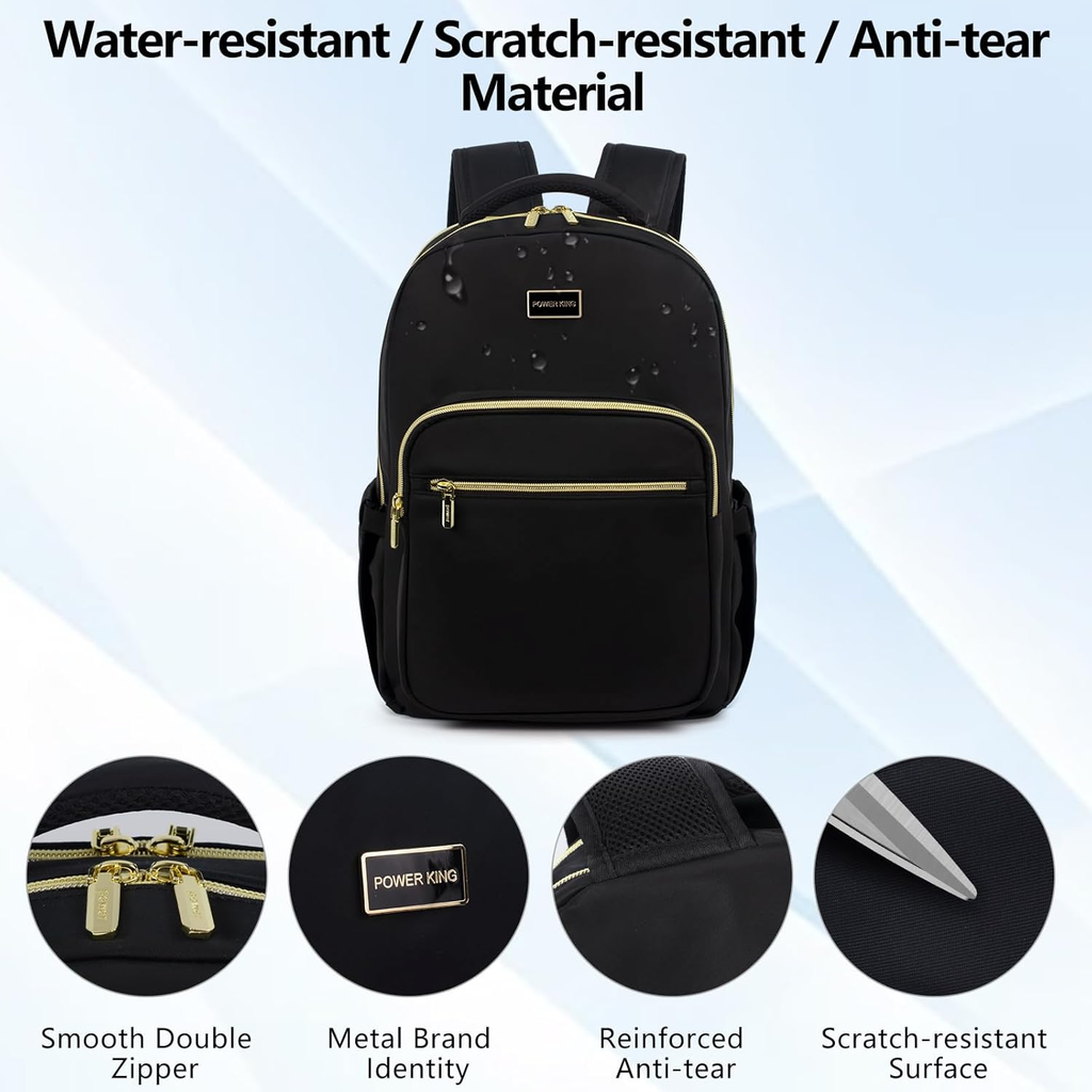 15.6'' Waterproof Laptop Backpack with Anti-Theft Pouch for Travel