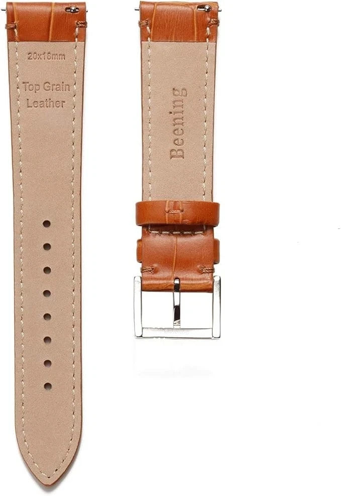 Genuine Alligator Leather Watch Band Quick Release Strap Men Women