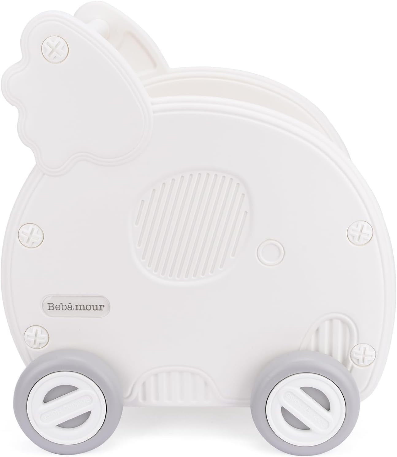 2-in-1 Baby Shopping Cart and Stroller Walker Toy with Storage, White