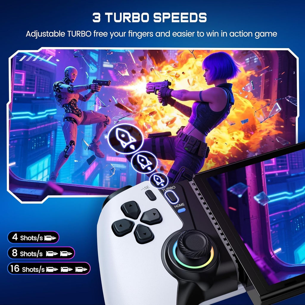 Wireless Bluetooth Gaming Controller for iPhone, Android, Switch, and PC