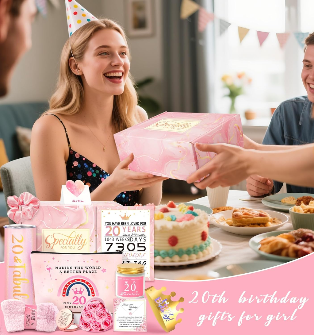 20th Birthday Gifts for Her - Perfect for Daughters, Sisters, and Friends