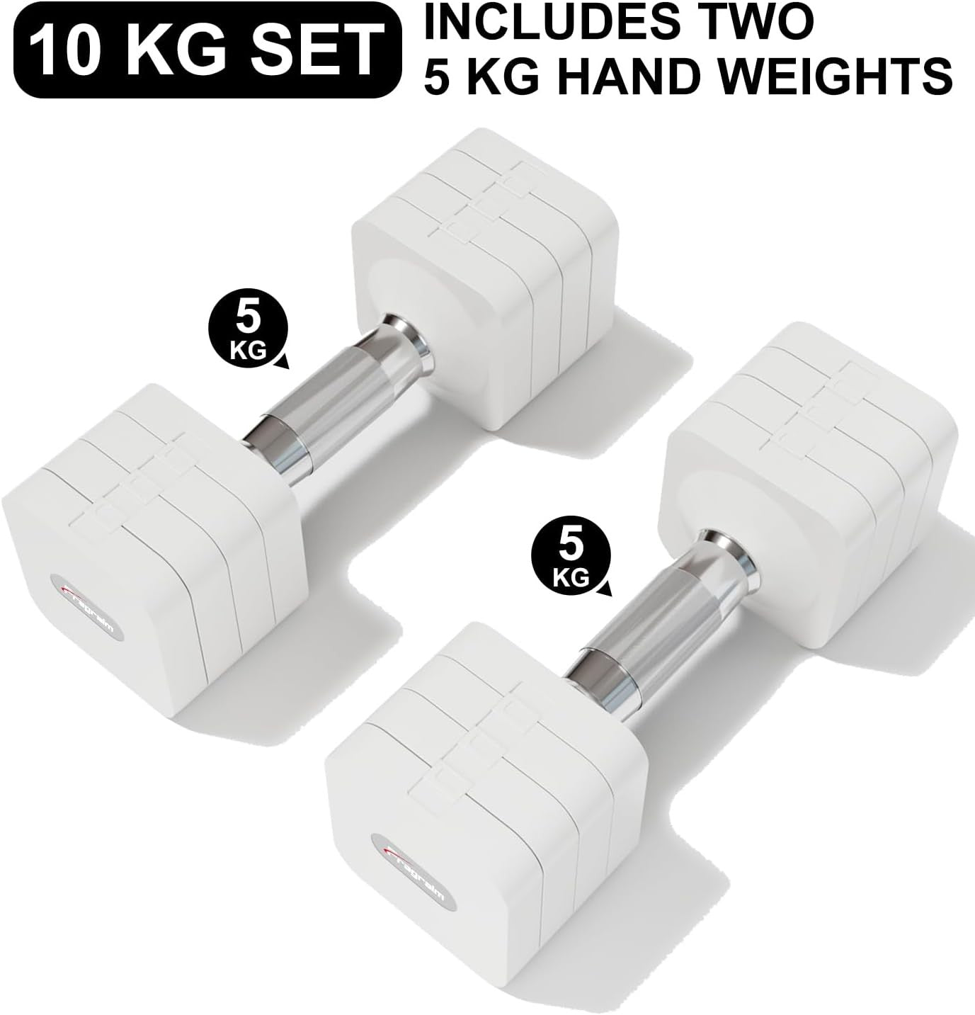 Adjustable 5 KG x 2 Dumbbell Set for Home Gym Strength Training