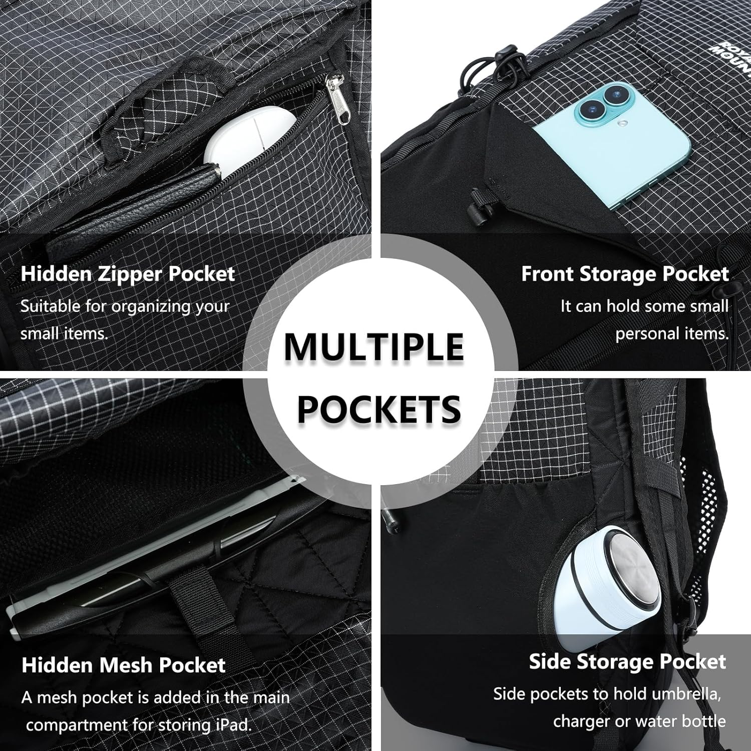 25L Lightweight Foldable Hiking Backpack for Men and Women