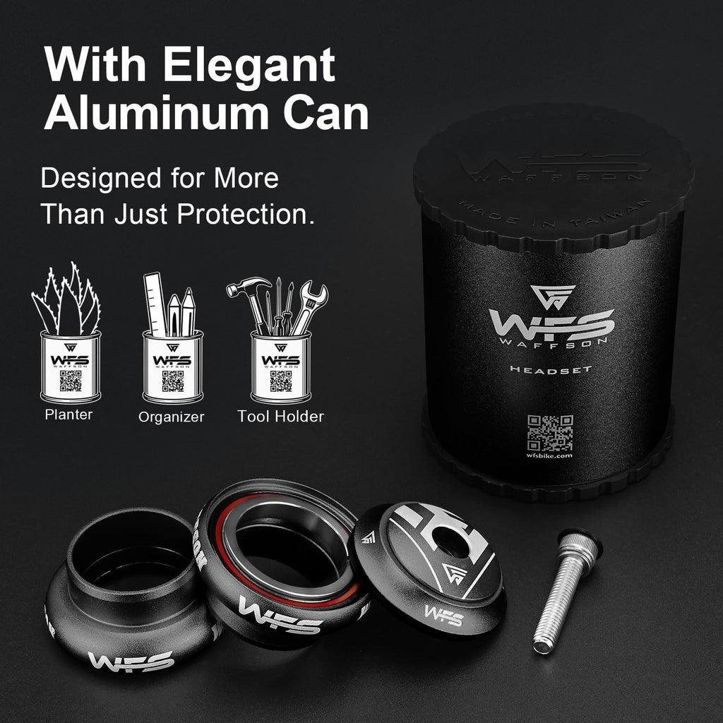 WFS NV.58 1-1/8" Threadless Bike Headset CNC Alloy Sealed Bearings 34mm Head Tub