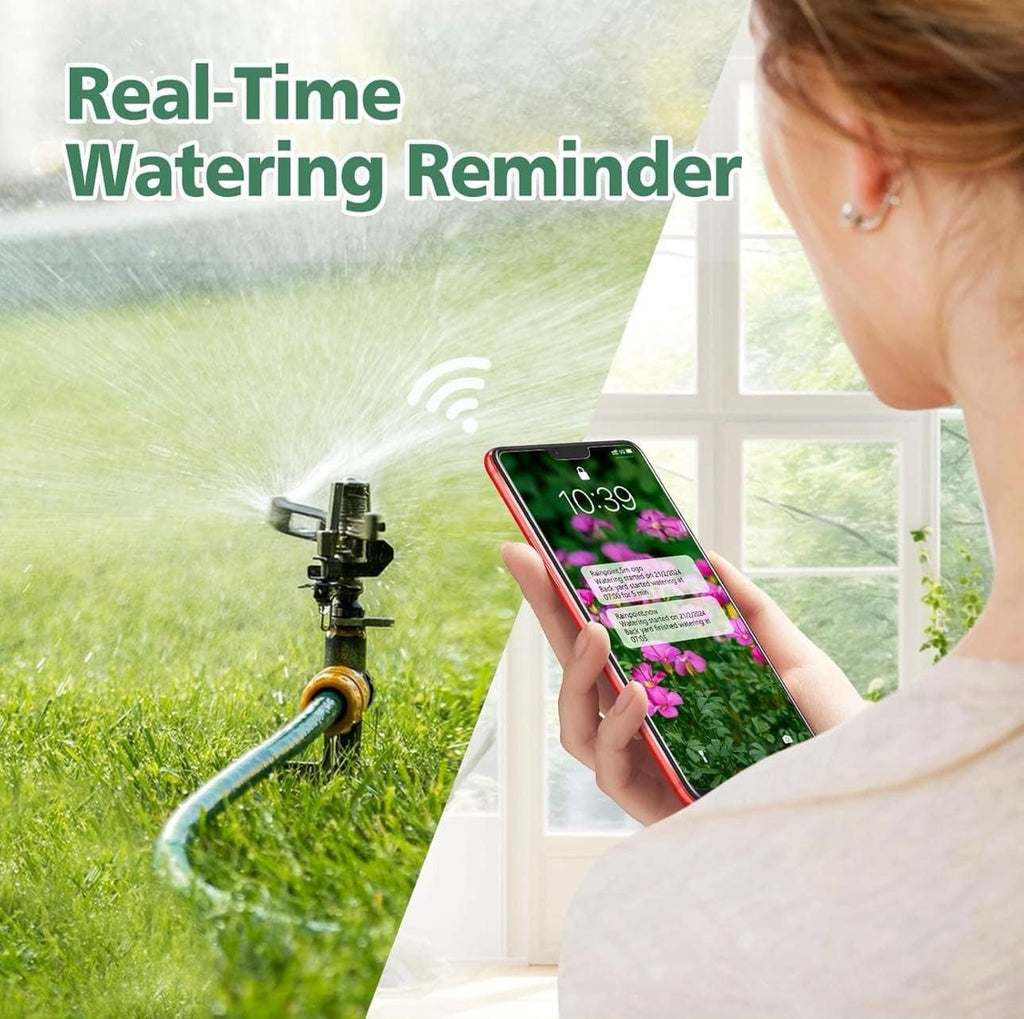 WiFi Smart Garden Hose Water Timer 2-Outlet Irrigation Controller App Remote wit
